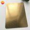 Durable 304 brushed gold color bronzed finish titanium plated stainless steel sheet