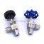 Panel type 90 degree angle stainless steel single check mini ball valve