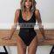 Buckle  white bodysuit Push up sexy bikini 2019 High cut one piece swimsuit female monokini Padded swimwear New bathing suit