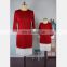 2019 Mother And Daughter Formal Party Knee-length Dress Mommy And Me Red Lace Dress Family Look (this link for girls,1-9years)