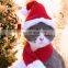 HQP-XP01 HongQiang Pet Christmas Clothes Dog Gift Accessories Pet ornament Costumes Cute Pet Collar Hat Scarf Set
