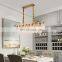 Postmodern Personality Living Room Lamp Nordic Chandelier Simple Dining Room Glass Leaf Chandelier
