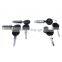 Free Shipping!4 X Door Lock Barrel Set Keys FOR VW TRANSPORTER MK4 T4 IV CARAVELLE 701837205