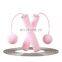 High quality non slip silicone handle adjustable rope length skipping PVC cordless jumping rope
