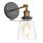 American personality simple retro glass wall lamp for decoration