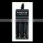 Black Smart battery charger 2 Slots LED Intelligent Rapid Cell Charger for 1.5V AA/AAA Rechargeable Battery