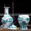 Home decor chinese blue and white ceramic porcelain flower vase