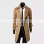 Custom-made extra-large wool multi-button men's slim long suit jacket men's long coat