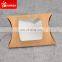 Brown kraft corrugated paper bread pie window pillow box