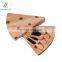 Hot Sales Acacia Wood Triangle Cheese Cutting Serving Board with 4 knives Set