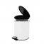 Newest design 5L stainless steel with ABS super thin cover waste bin powder coating home kitchen office bathroom pedal bin