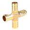 AUSO EP31 Brass Splicer Pipe Fitting + Type Hose Barb 4 6 8 10 12 16 20mm Copper Barbed Connector Joint Coupler Adapter