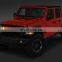 Front Grill Cover Matte Black with Amber LED Running Lights for 2018 and Up Jeep Wrangler JL JLU JT Gladiator Accessories