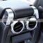 For Land Rover Range Rover Sport For LR4 Car Accessories Pearl Chrome Rear Seat Air Conditioning Outlet Vent RingTrim Stickers