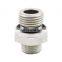 316 Stainless Steel  BSP 1/2 Straight Fitting Tube Fitting Male Connector Hydraulic Fittings with Flat Contact