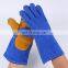 Factory Custom Leather Glove Welding Industrial Gloves Cow Split Leather Working Gloves