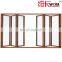 California Building residential project storefront commercial aluminum tempered glass sliding folding doors