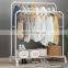White And Black  Free Standing Tree Hanging Bag Hat Jacket Metal Clothes Hanger Stand With Shoe Rack