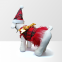 Dog Dress/ Pet Gift Dress/ Golden Bow Gift Dress/ Red Dog Dress/ Christmas Dog Clothes/