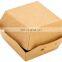 Chicken burger boxes,Kraft paper hamburger packaging box