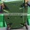 large outdoor open top plastic dustbin recycling garbage bins 1100l waste bin