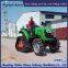 Rubber tracked chassis tractor modified for deep plowing operation with high power