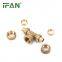 IFAN Manufacturer OEM PEX Brass Compression Fittings Female Tee T25×1F×25