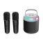 Regalo popular: máquina de karaoke portátil inalámbrica para cantar con doble micrófono, compatible con Bluetooth y altavoz móvil
