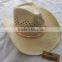 raffia straw hats with hollowed-out rhombus design