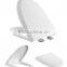 HL-073 MEIYE PP 465*365*52mm Round Soft-closing Toilet Seat Cover Ramp Down Toilet Lid