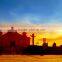 sunset realistic Landscape spanish oil painting printed on canvas wall art pictures for home decoration L-380