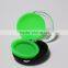 6ml cosmetic shape dab wax plastic container with silicone lining