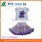 five hot pink flower outfit fluffy tutu skirt set for baby,fashion children clothing sets