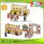 ASTM Certified Handmade Kindergarten Play Toy Wooden Toys Car with Accessories