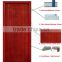 Mahogany wooden privacy single bedroom door design