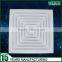 Square Neck Square Ceiling Diffuser White Ral 9016