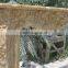 Luxury Hand Carved Beige Travertine Fireplace