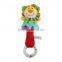 Soft Plush Educational Animal Rattle Hand Bells Baby Toy