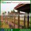 outdoor morden balcony pergola with wood-plastic composite material