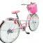24 inch single speed pink women city bicycles