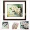 Hot Sale Bueatiful Needleworks 54*45cm DIY Handmade Cross Stitch Kit Embroidery Set Elegant White Roses Design Home Decoration