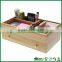 FB9-1044 Bamboo desk office stationery storage organizer box with drawer