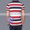 custom cotton striped short sleeve mens polo shirt