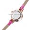 Fashion Good Quality Imported Japan Quartz Stainless Steel Vogue Watch Coffee Wholesale Leather Belt Strap Wrist Watch in Stock!