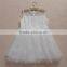 Factory sale directly girls princess skirt cotton white lace dress wholesale for birthday mini dress for girl of 7 years old