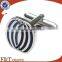 custom made metal square company logo cufflinks with epoxy