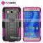 China mobile phone accessories rugged detachable hybrid silicone + pc robot case with kickstand suitable for samsung galaxy on5                        
                                                                Most Popular