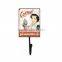 Stylish Design Retro Iron Plaque Decorative Wall Hanging Hangers Metal Hook And Bar