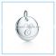 Yiwu Meise fashion Single initial stainless steel letter "D"disc charm