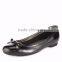 OLZP003 China Manufaturer New arrival leather with bow women dress flat shoes